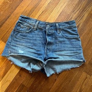 Levi's 501 cutoff denim shorts